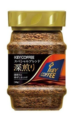 Кофе натуральный растворимый Key Coffee &quot;Спешиал Бленд Dark&quot; 90г (банка 1/12 Япония