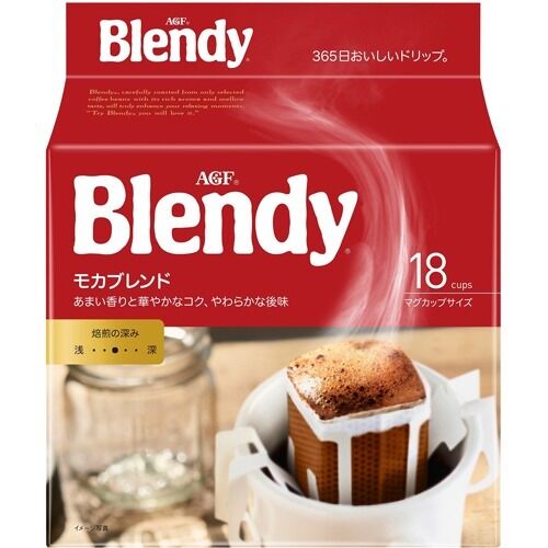 Blendy Кофе молотый AGF Бленди Маилд Мокка 7 гр*18 фильтр пакет 1/6 Япония