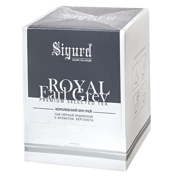Чай SIGURD &#039;ROYAL EARL GREY&#039; 20 пирамидок 1 уп.х 8 шт.