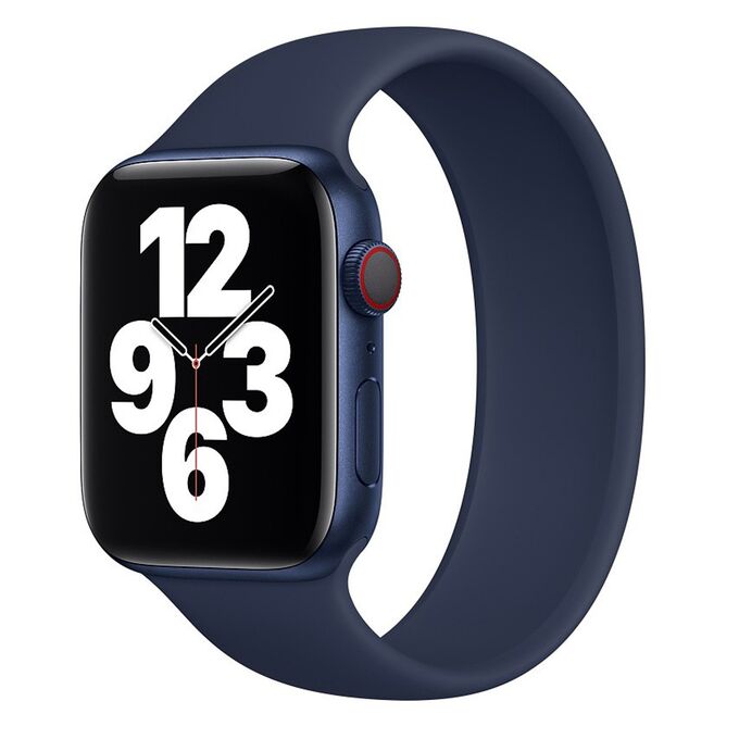 Ремешок ApW15 для &quot;Apple Watch 38/40/41 mm&quot; монобраслет (160 мм) (dark blue)