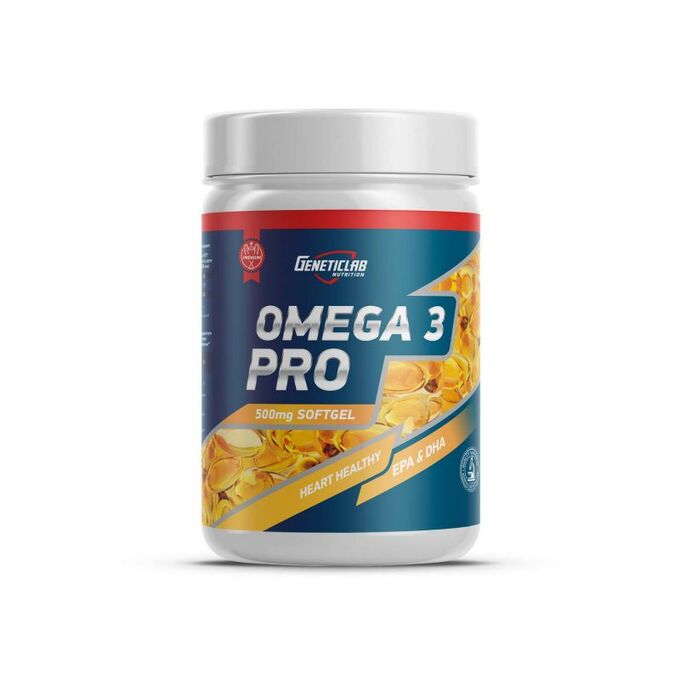 Омега 3 GENETICLAB Omega-3 PRO 500мг 60% (180/120) - 90 капс.