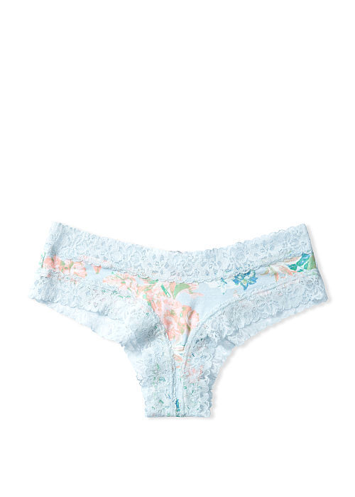 Stretch Cotton Lace-waist Cheeky Panty