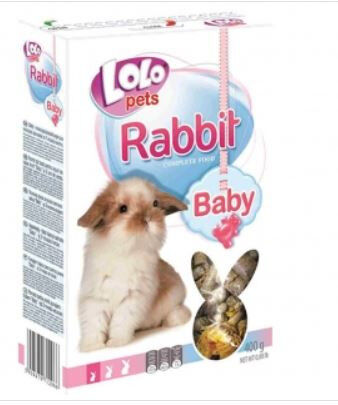 LoLo Pets корм для молодых кроликов до 3-х месяцев Baby 400гр
