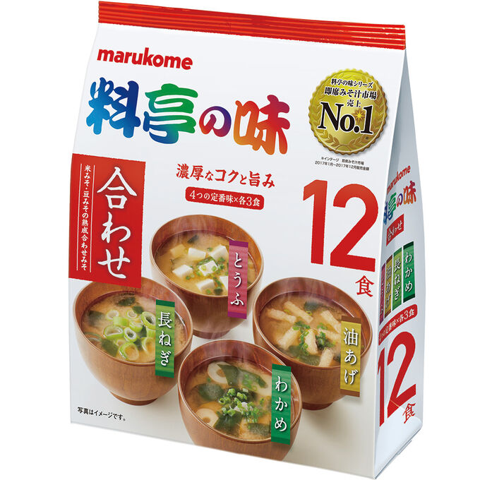 Набор мисо-супов быстрого приготовления Marukome, 12 шт.