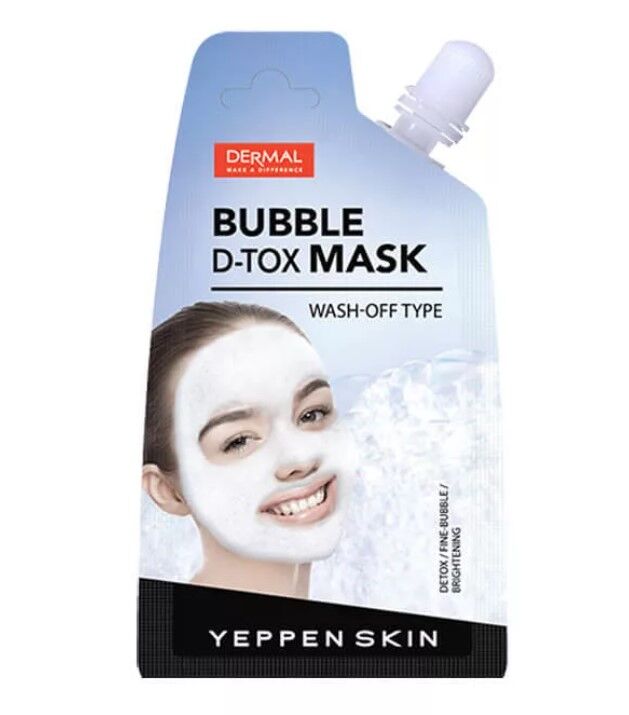 Пузырьковая маска для очищения кожи лица с растительными экстрактами «D-Tox» 20 г/ 70 420