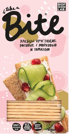 Хлебцы BITE &quot;БАЙТ&quot; Рисовые с Морковью и Томатом Без глютена