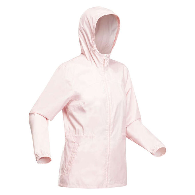 DECATHLON Куртка водонепроницаемая для походов на природе женская Raincut Zip QUECHUA