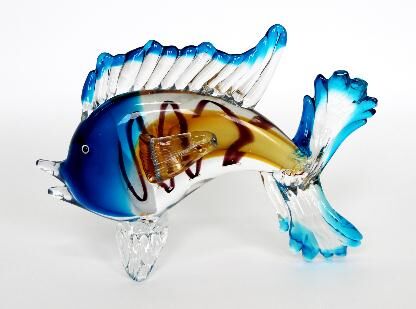Рыба-фигура из стекла (28*14см) FS-56340