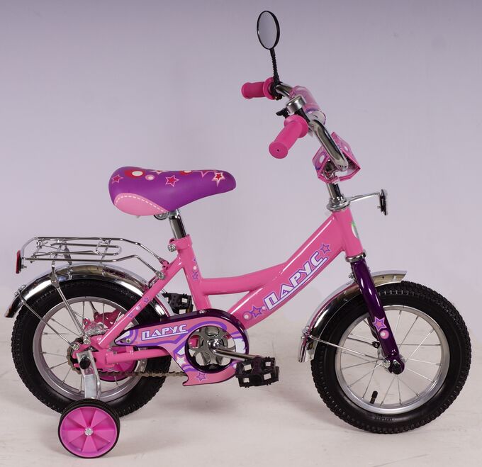 Велосипед Парус 12 д. GW-light (розовый)