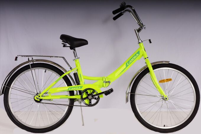 Велосипед Гамма 24 складной ЭКОНОМ (зеленый)
