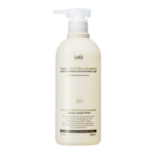 Безсульфатный органический шампунь с эфирными маслами 530мл    LADOR TRIPLEX NATURAL SHAMPOO 530ml