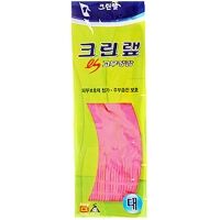 Clean Wrap Перчатки из натурального латекса c внутренним покрытием (укороченные) розовые размер L, 1 пара 100
