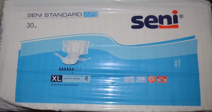 Seni Standard AIR 4 Extra Large Объем талии 130- 170 см (впитываемость 2800 мл)