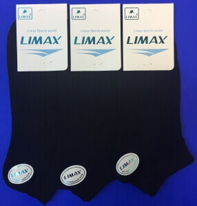 LIMAX носки мужские укороченные черные