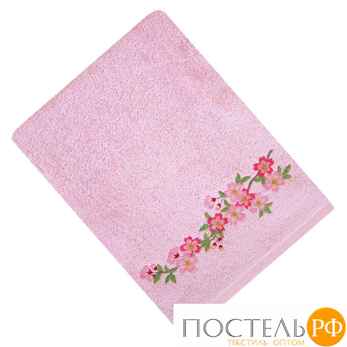 Tana Home Collection САКУРА 70*140 розовое полотенце махровое