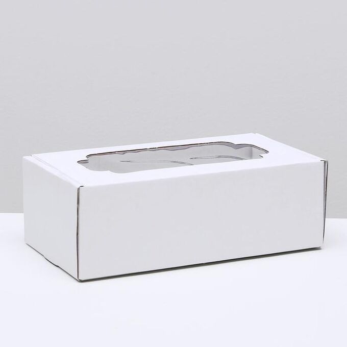 СИМА-ЛЕНД Коробка самосборная, с окном, белая, 23 х 12 х 8 см