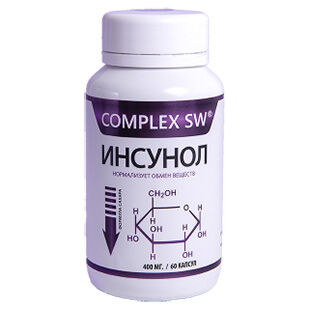 Инсунол Микроэлементы в терапии диабета в капсулах  (60 шт по 400 мг)