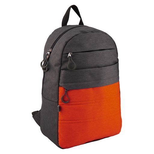 Рюкзак GoPack Сity 118-3 серый, оранжевый