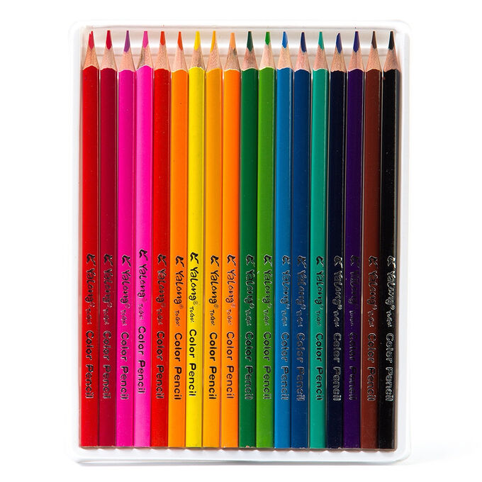 Купили 18 карандашей. Yalong карандаши. Карандаши 18цв Yalong "Zoo. Цветные карандаши 24 цвета трехгранные Yalong.