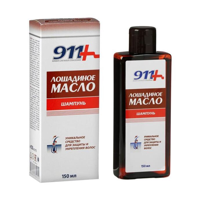 Шампунь 911 Лошадиное масло, для всех типов волос, 150 мл