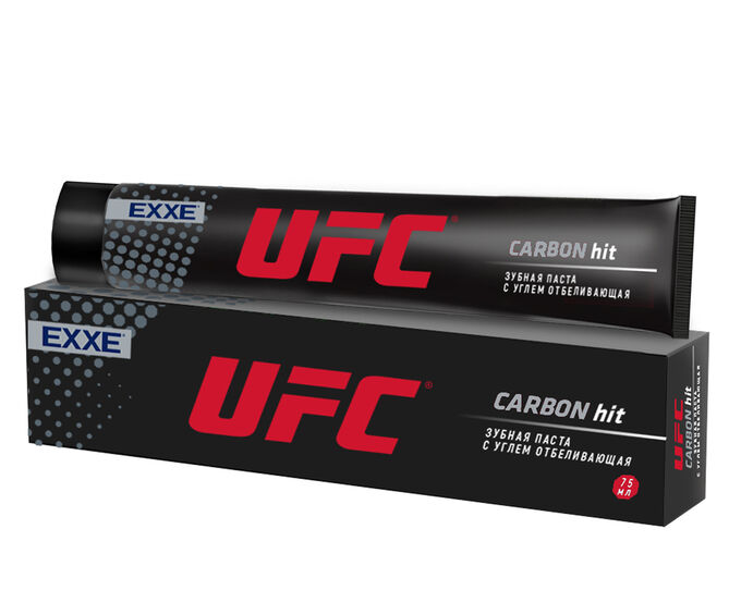 UFC x EXXE зубная паста с углём &quot;Отбеливающая&quot; Carbon hit 75 мл
