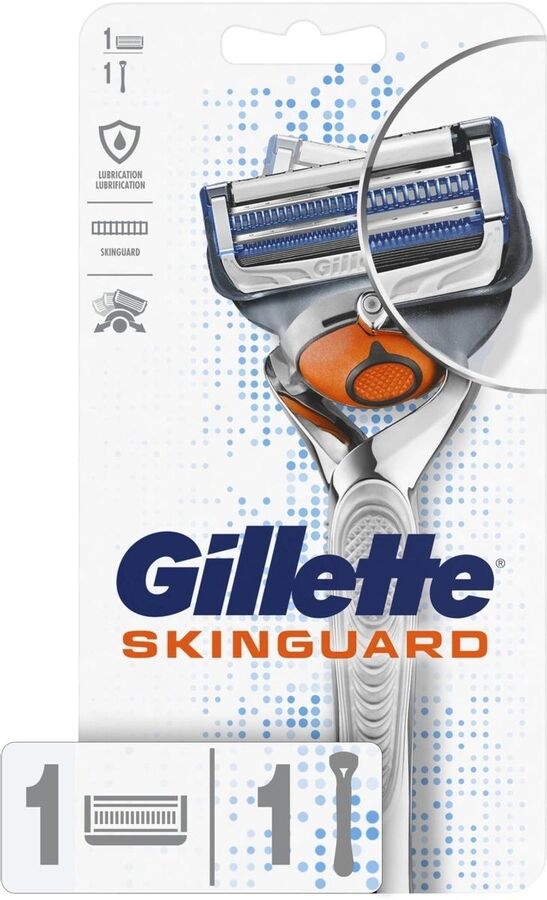 GILLETTE SKINGUARD Sensitive Бритва с 1 сменной кассетой для бритья