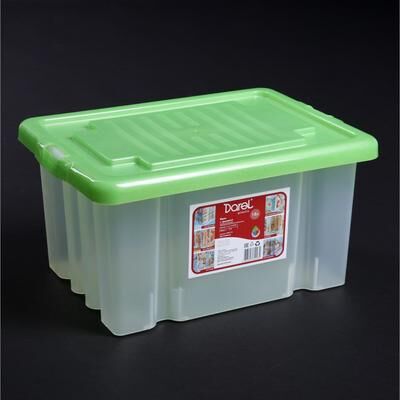 Ящик для xранения с крышкой Darel-box, 18 л, 40?30?23 см, цвет МИКС