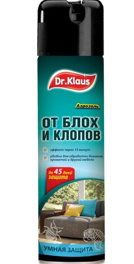 Аэрозоль от клопов, блох и других насекомых 250мл Dr.Klaus