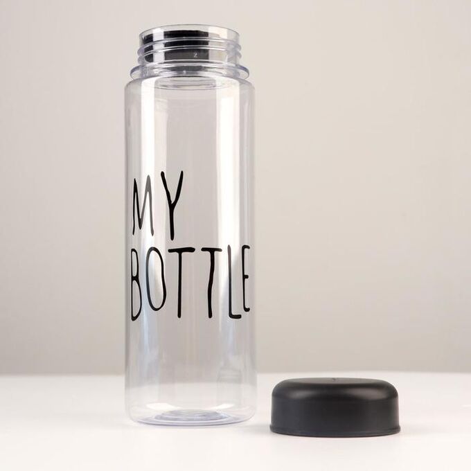 Бутылка для воды &quot;My bottle&quot;, 500 мл, 19 х 6.5 см. черная  2463600
