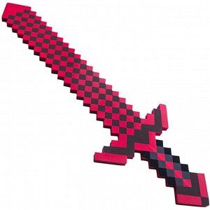 Красный меч Майнкрафт пена 75 см
