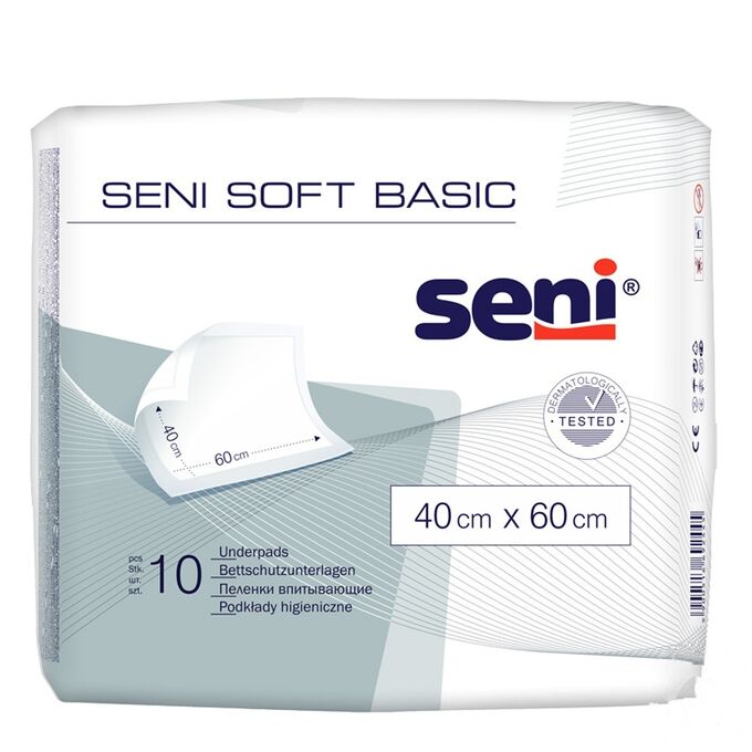 Пеленки гигиенические Seni Soft Basic 40*60см 10 шт.
