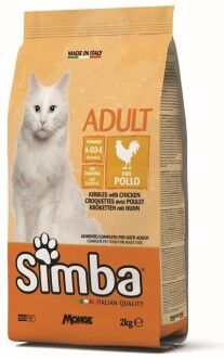 Simba Cat корм для кошек с курицей 2 кг