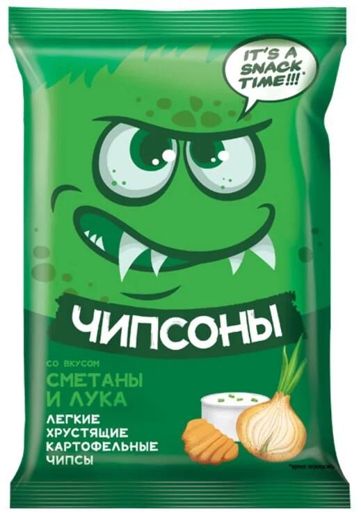 Яшкино Чипсы Чипсоны картоф. 40г/28 Сметана с луком