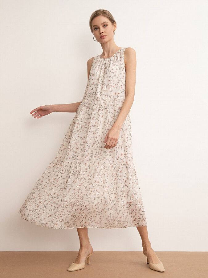 Платье с цветочным принтом PL1143/primavera
