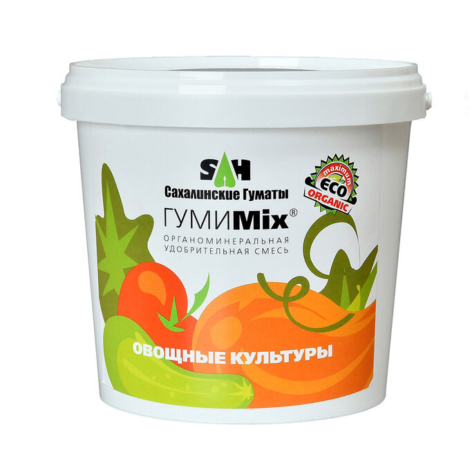 Удобрение ГумиMIX для Овощных культур 0,9кг(марка В) (Сах. Гуматы) (12шт/уп)