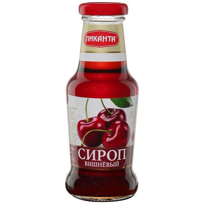 Вишневый сироп с ягодами