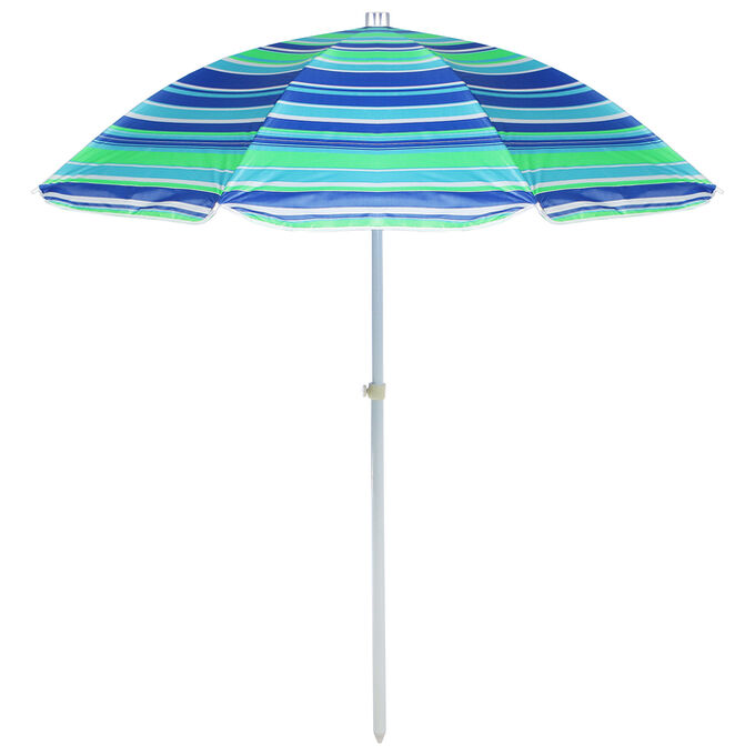 Maclay Зонт пляжный «Модерн» с серебряным покрытием, d=240 cм, h=220 см, цвета микс