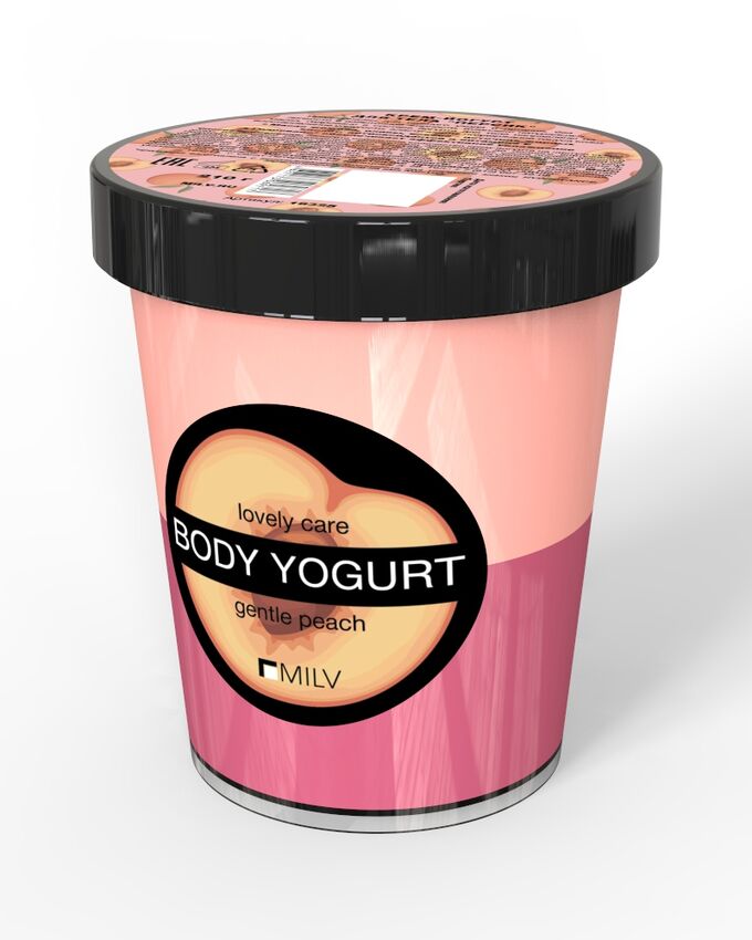 MILV Крем-йогурт двухцветный &quot;Персик&quot;. 210 г