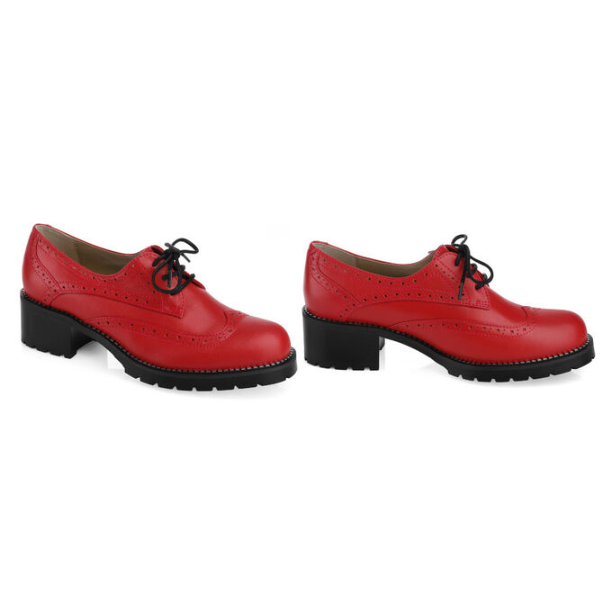 Sateg Закрытые туфли на шнурках. Модель 2366 красные