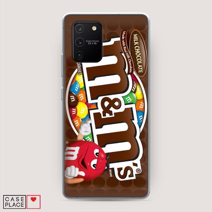 Силиконовый чехол M&amp;Ms черный на Samsung Galaxy S10 lite