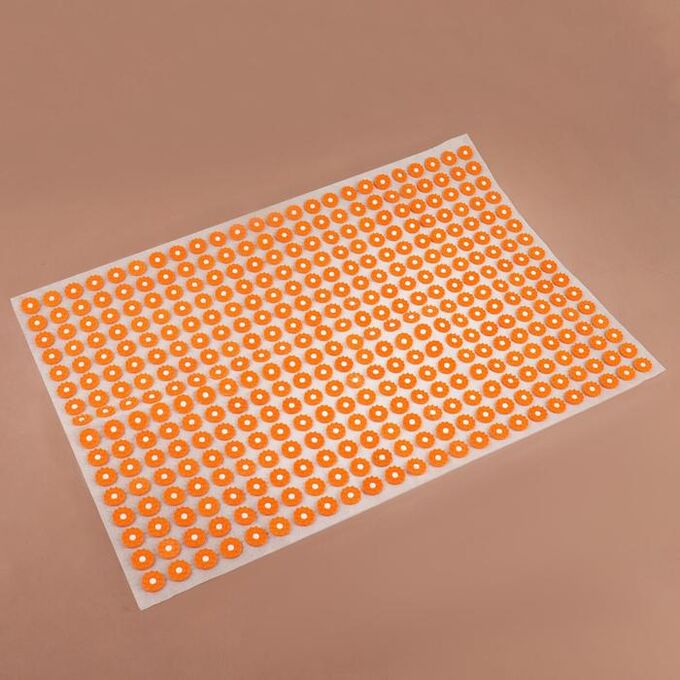 Аппликатор - коврик, 50 ? 75 см, 384 модуля, цвет оранжевый/белый