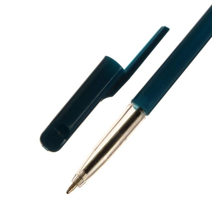 Calligrata Ручка шариковая, 0.5 мм, стержень синий, корпус с прозрачным держателем, МИКС