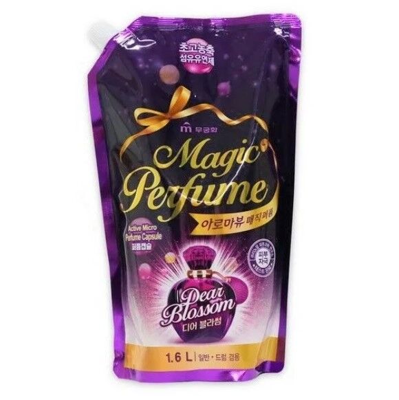 Кондиционер-ополаскиватель для белья и одежды &quot;Aroma Viu Magic Perfume Softner Dear Blossom&quot; с элегантным ароматом белых цветов 1,6 л 10