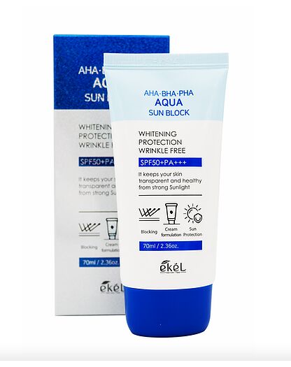 KR/e`kel Крем солнцезащитный AQUA Sun Block, 70мл
