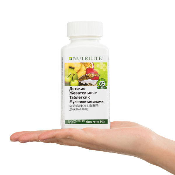 Amway NUTRILITE™ Жевательные таблетки с мультивитаминами, 120 таб.