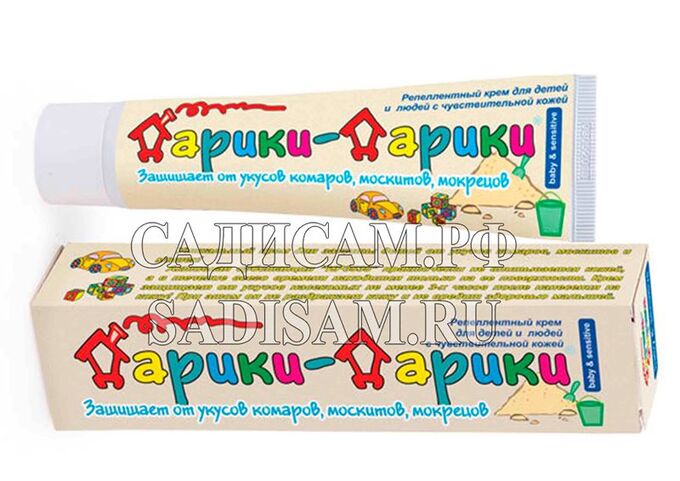 САДИСАМ ВХ Дарики-Дарики Крем от комаров д/детей 50г (ВХ) (60шт/уп)
