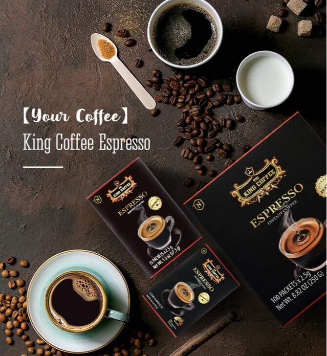 King Coffe Растворимый черный кофе Премиум Еспрессо 15*2,5гр