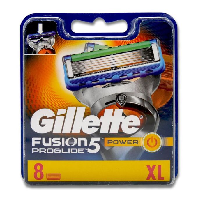 Gillette сменные кассеты Fusion ProGlide Power 8 шт