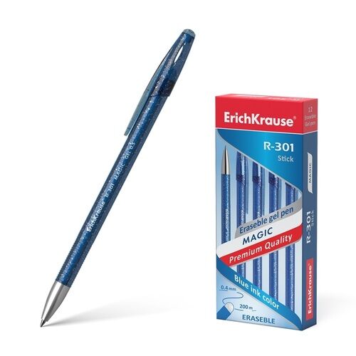 Ручка гелевая &quot;Пиши-Стирай&quot; ErichKrause R-31 Magic Gel 0,5 мм, цв. синий