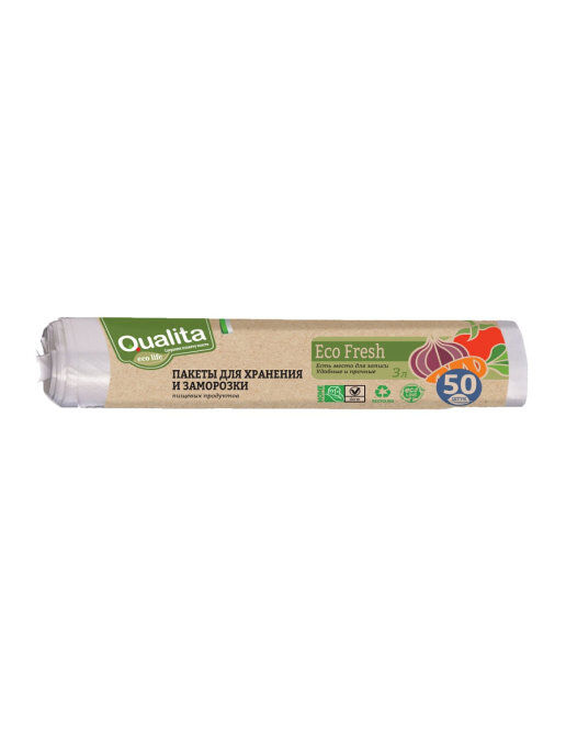 Товар без бренда Пакеты д/заморозки Qualita Eco Fresh 50 шт